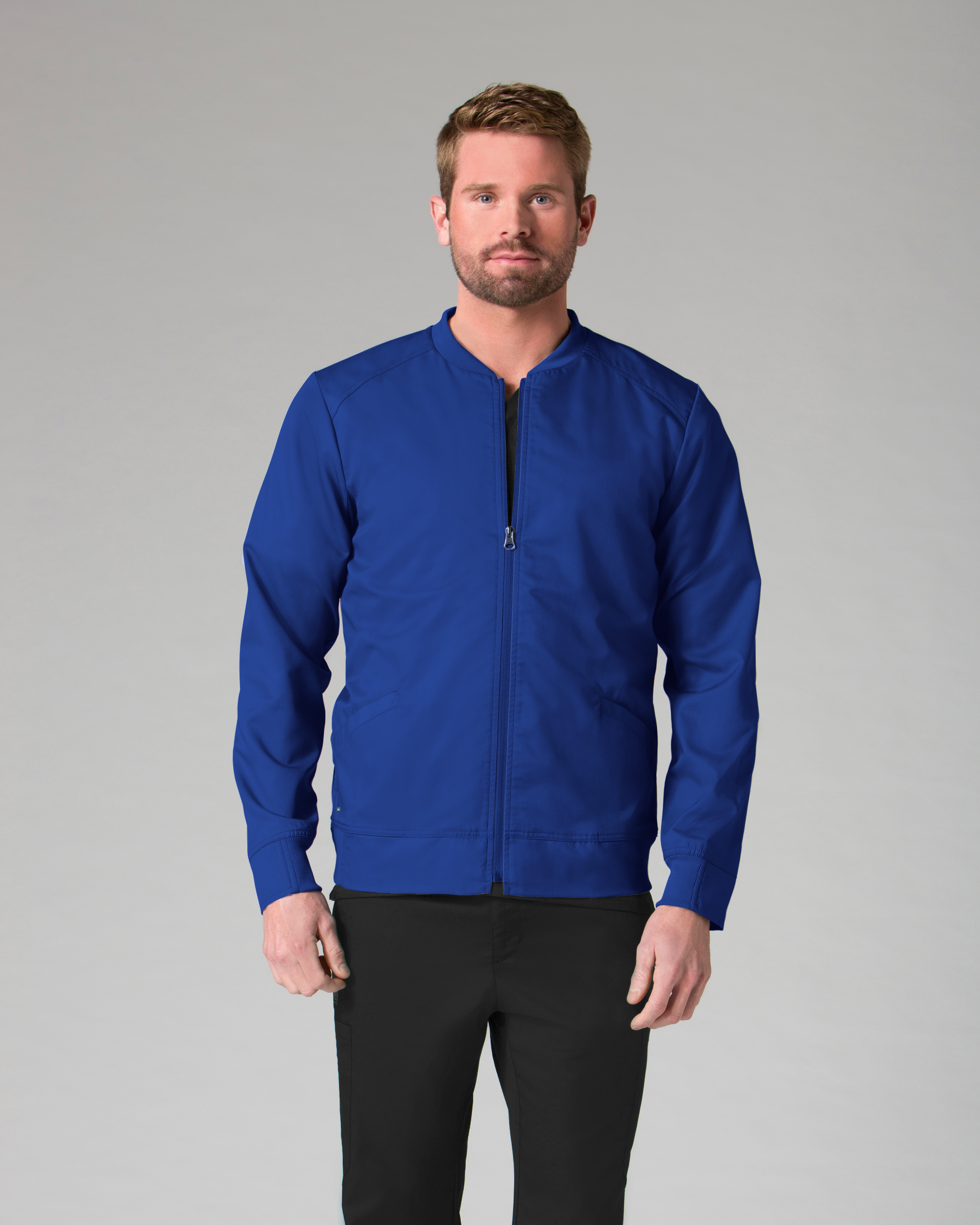 AUW ACTIVE Mens Back Mesh Zip Jacket-AUW